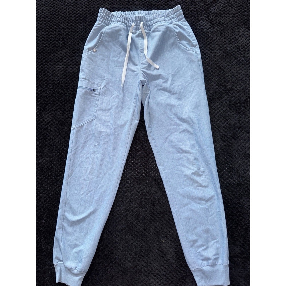 Figs Jogger Women Zamora Blue Technical Scrub Size Small Tall
